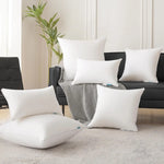 coussins rectangulaires blancs sans motif oreiller doux garnissage polyester moderne
