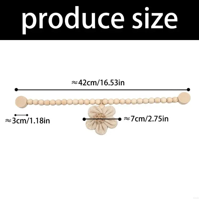 bracelets boho chic bois fleur aimants beige clair cặp vòng tay thiết kế boho