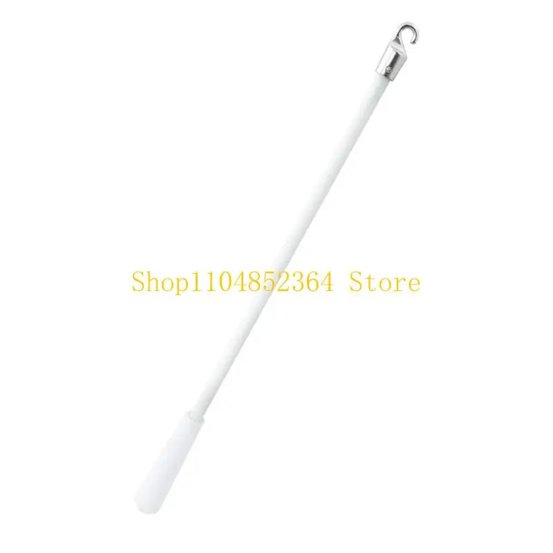 tige rideau blanc moderne anneaux métalliques inclusion 43cm opacité store polonais accessoire