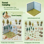 sticker 3d relief hexagonal scènes miniatures intérieurs paysages floral animaux décoration intérieure adhésif