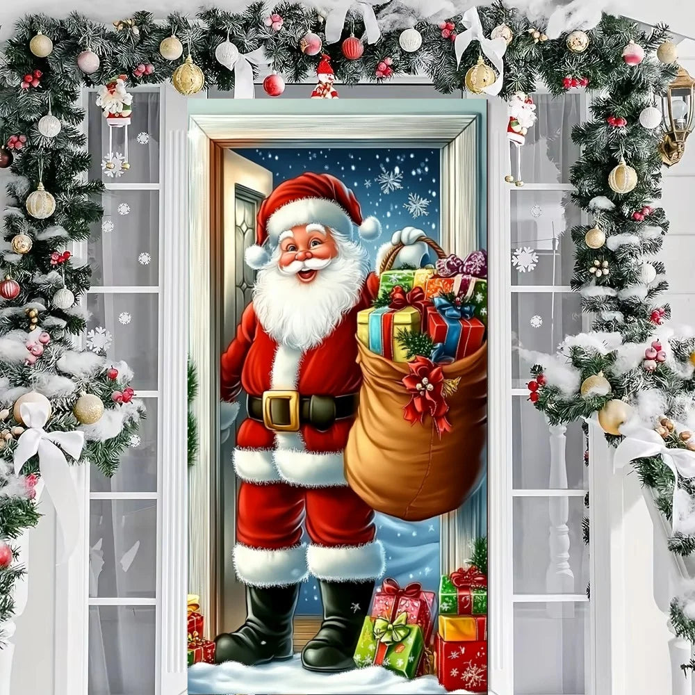 Décoration murale Père Noël 90x185 cm