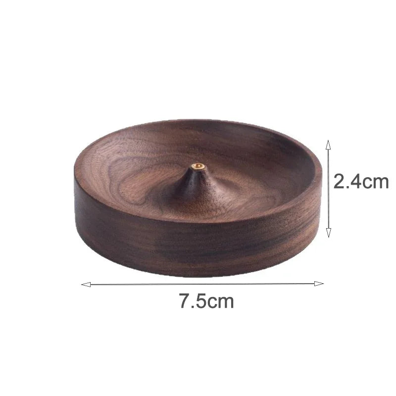 bougie encens bois noir minimaliste simple élégant brûleur aromathérapie zenintérieur deco