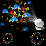 projecteur led motifs animaux deco noel halloween blanc moderne veilleuse vacances lumière colorée rotative