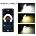 ampoule led gu10 5w 7w 9w wifi compatible alexa google assistant blanc moderne