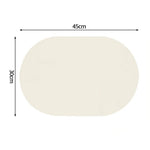 serviette table rectangulaire beige clair relief lignes blanches moderne cuisine décoration maison classique
