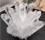 ornements cristal naturel blanc translucides reflets minéraux décoration intérieure