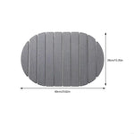 tapis bain pliable absorption rapide séchage instantané antidérapant rayures horizontales gris moderne