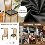 housses siège chaise cuir synthétique noir marron bleu clair moderne minimaliste élastique