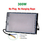 lampe led culture vegetale noire 100w 200w 300w 50w ip65 waterproof moderne tringle