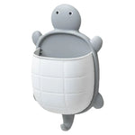 rangement tortue adhésif gris vert orange mignon moderne brosse lunettes télécommande maquillage cuillère spatule