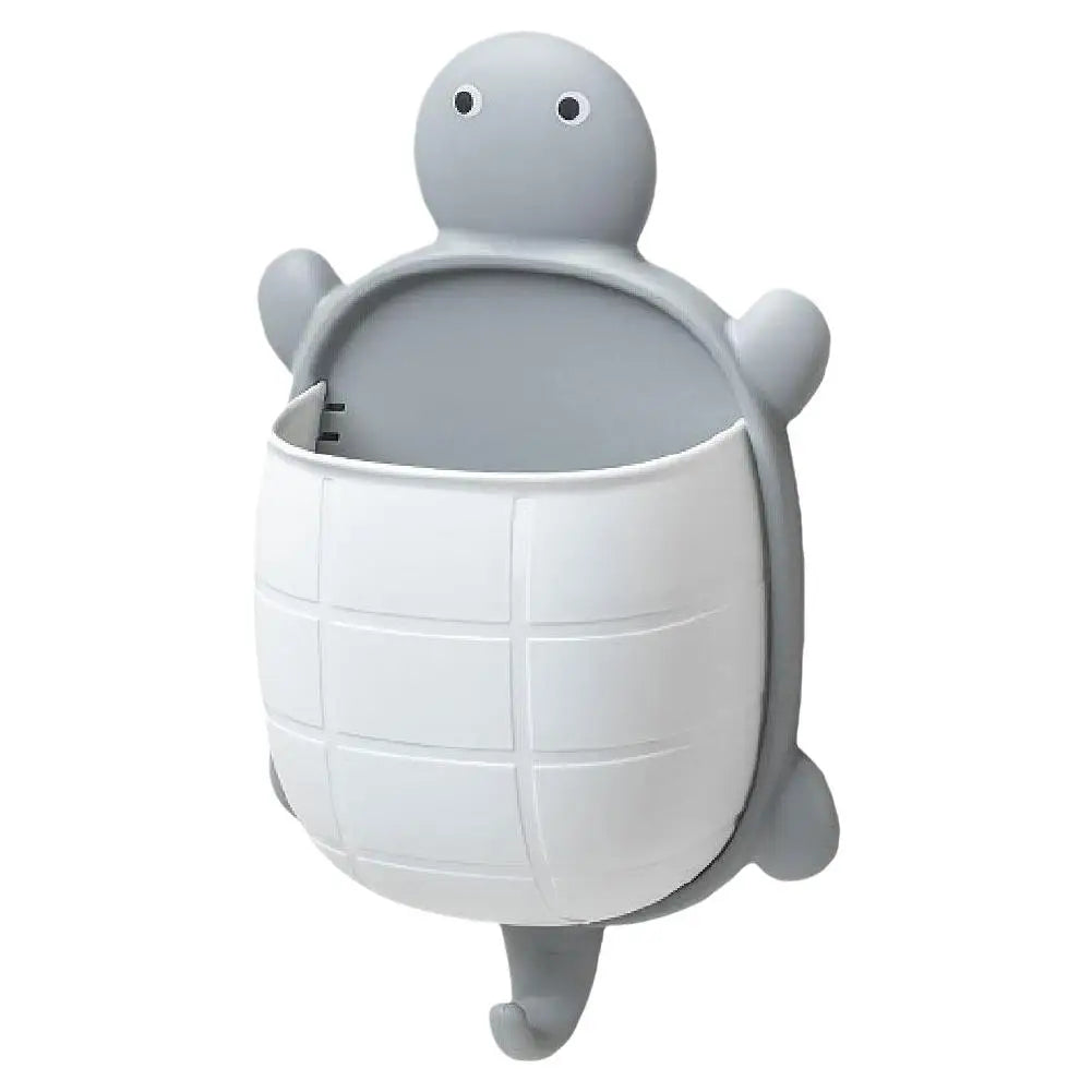 rangement tortue adhésif gris vert orange mignon moderne brosse lunettes télécommande maquillage cuillère spatule