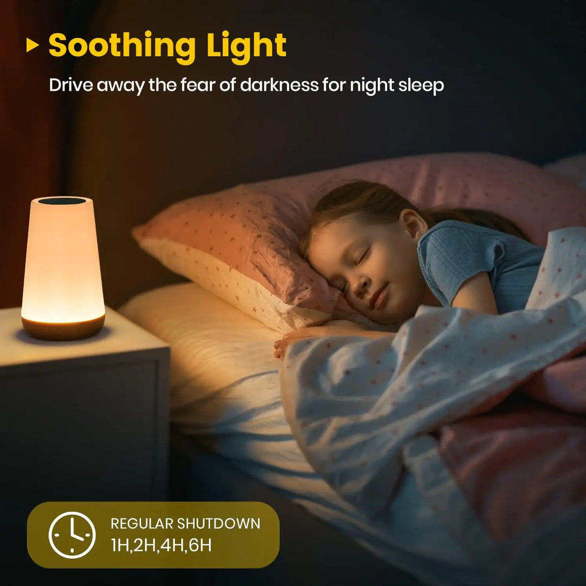 veilleuse nocturne couleur télécommande led intensité variable recharge usb livres lit table chambre enfants