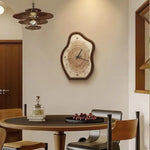 horloge murale moderne imitation bois naturelle rustique minimaliste quartz numerique salon chambre