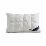 oreiller blanc plissé moderne 60x30cm coton polyester voyage literie couverture
