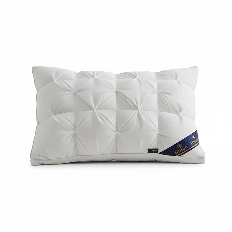 oreiller blanc plissé moderne 60x30cm coton polyester voyage literie couverture