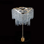 bougeoir or transparent cristal classique luxueux vase table festif party supply