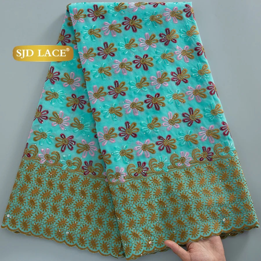 tissu dentelle multicolore brodé fleurs motifs géométriques translucides élégants occasionnels soirée mariage