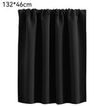 rideau blackout uni plissé moderne noir gris cuisine chambre volet tissu opaqué tringle