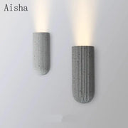 lampes murales modernes texturées gris beige clair orange minimalisteintérieur decoration lumière led chambre salon