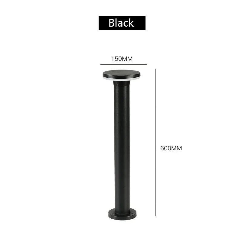 lampe extérieure led moderne imperméable ip65 aluminium noir gris adhésive fixe autonomes