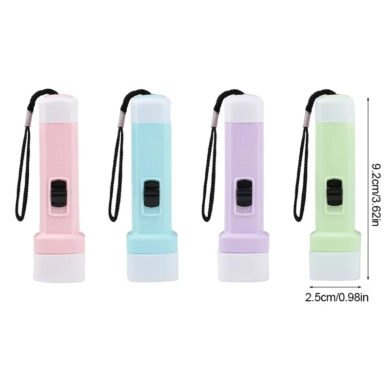 lampe torche compacte moderne cordelette vert clair rose pâle vert pastel bleu clair sans
