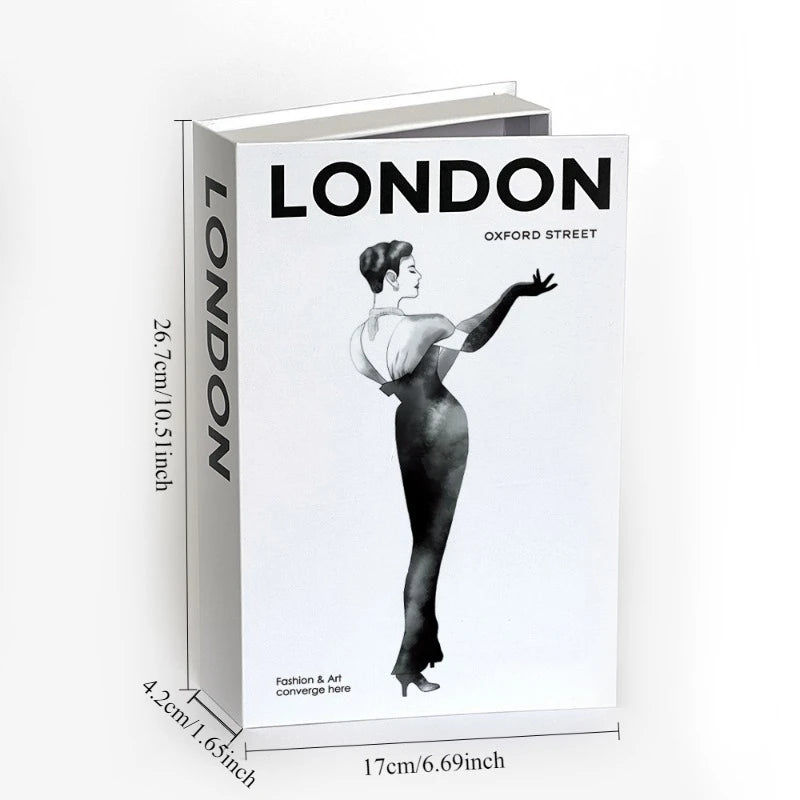 décoration maison livre papier blanc noir gris monuments célèbres classique minimaliste rangement moderne