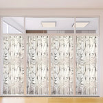 film fenêtre décoratif transparent bambou moderne adhésif protection uv isolation thermique 30x100cm 45x200cm 55x500cm
