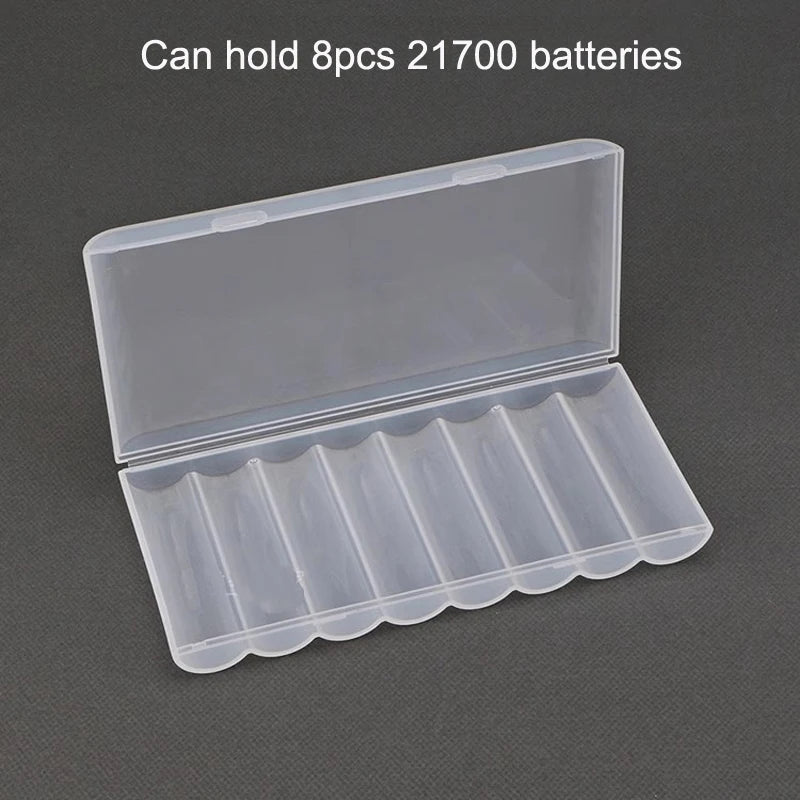 boîtes rangement piles rechargeables transparentes clips protection pratique fonctionnelle