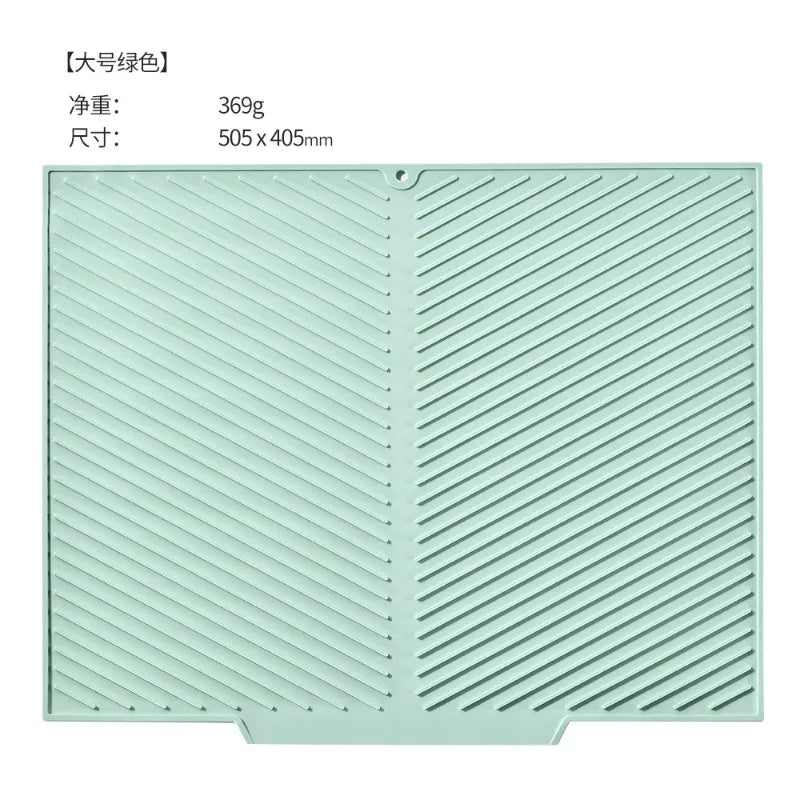 tapis cuisine silicone gris violet rayures diagonales moderne antidérapant respectueux environnement opaquet adhésif