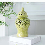 vase moderne noir or blanc feuilles texture rugueuse hydroponique fleurs séchées artisanal