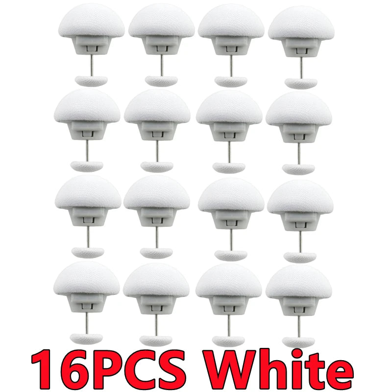 boucles suspension adhésives rose bleu gris blanc modernes minimalistes 16pcs 20pcs