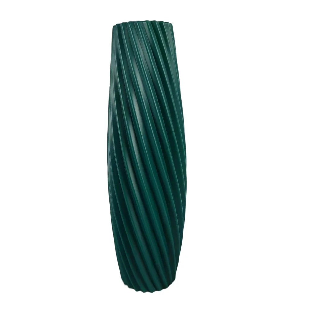 vases modernes plastique rayures diagonales blanc noir rouge vert gris