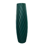 vases modernes plastique rayures diagonales blanc noir rouge vert gris