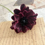 bouquet artificiel coquelicot vintage feuilles rouges noires intérieur extérieur mariage festiveDecorationintérieur