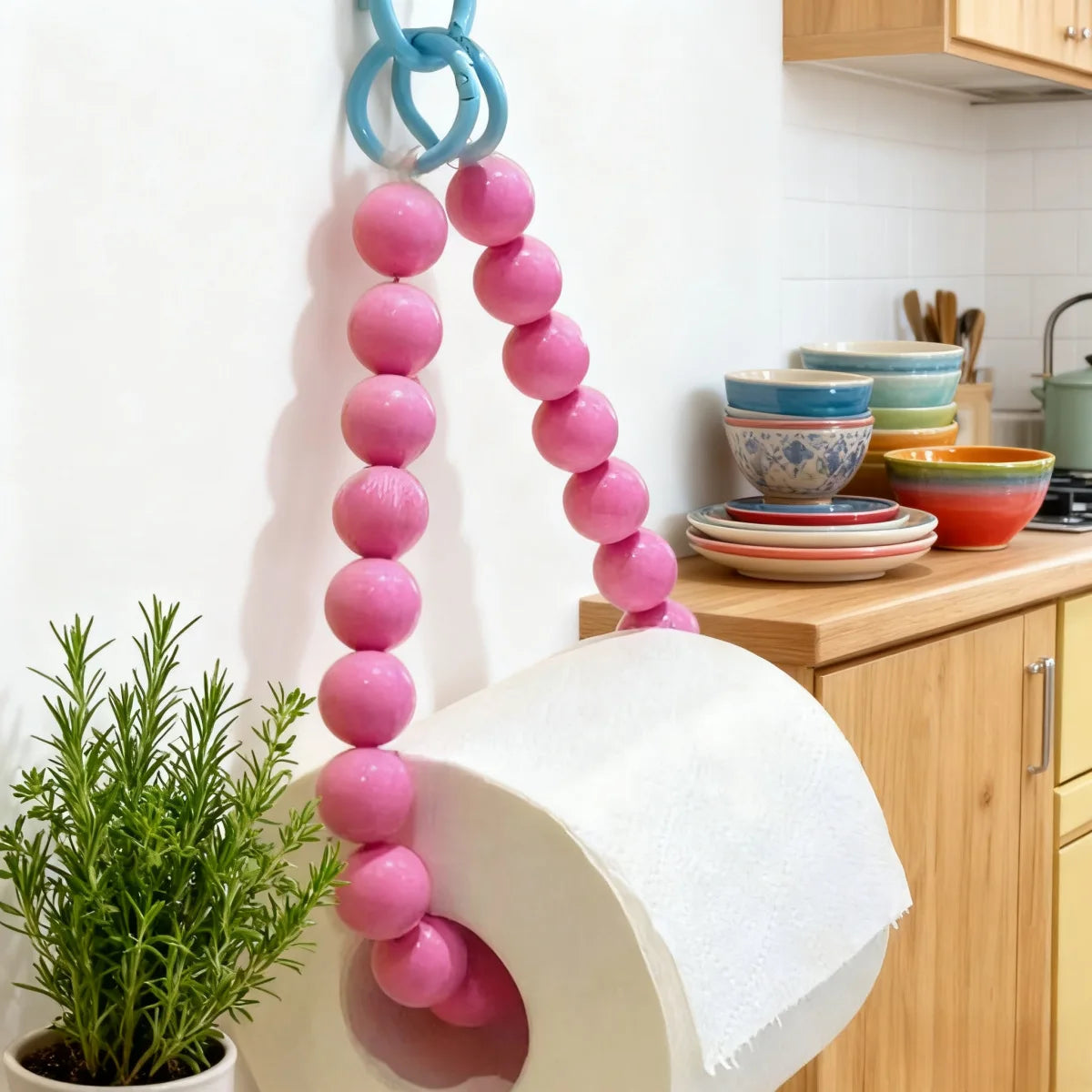porte rouleau papier toilette moderne rose bleu vert blanc salle bain sans perçage