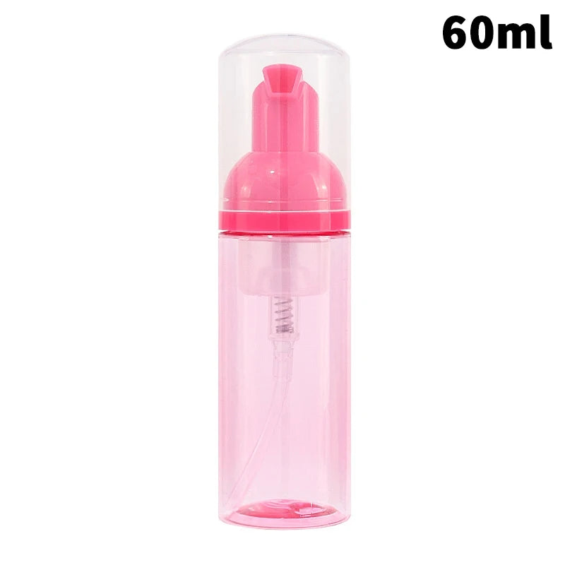 flacons pulvérisation mousse 60ml vert rose noir marron blanc transparent moderne rechargeable