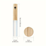 lampe chevet bois naturel blanc texture moderne minimaliste aimant port charge type