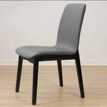 chaises salle manger moderne bois PU gris clair vert menthe rouge brique blanc minimaliste