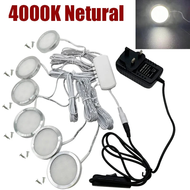 plafonnier led blanc noir argent moderne 18 led 12v adaptateur eu uk us 59mm