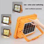 lampe solaire rechargeable orange moderne tringle ports charge