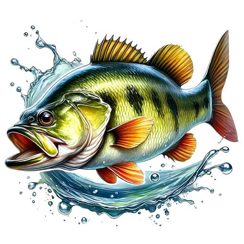 autocollant mural poisson stylisé décoration murale chambre salon sticker mural décoratif motif aquatique