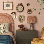 horloge murale résine vintage or ange décorations romantique volutes chambre salon
