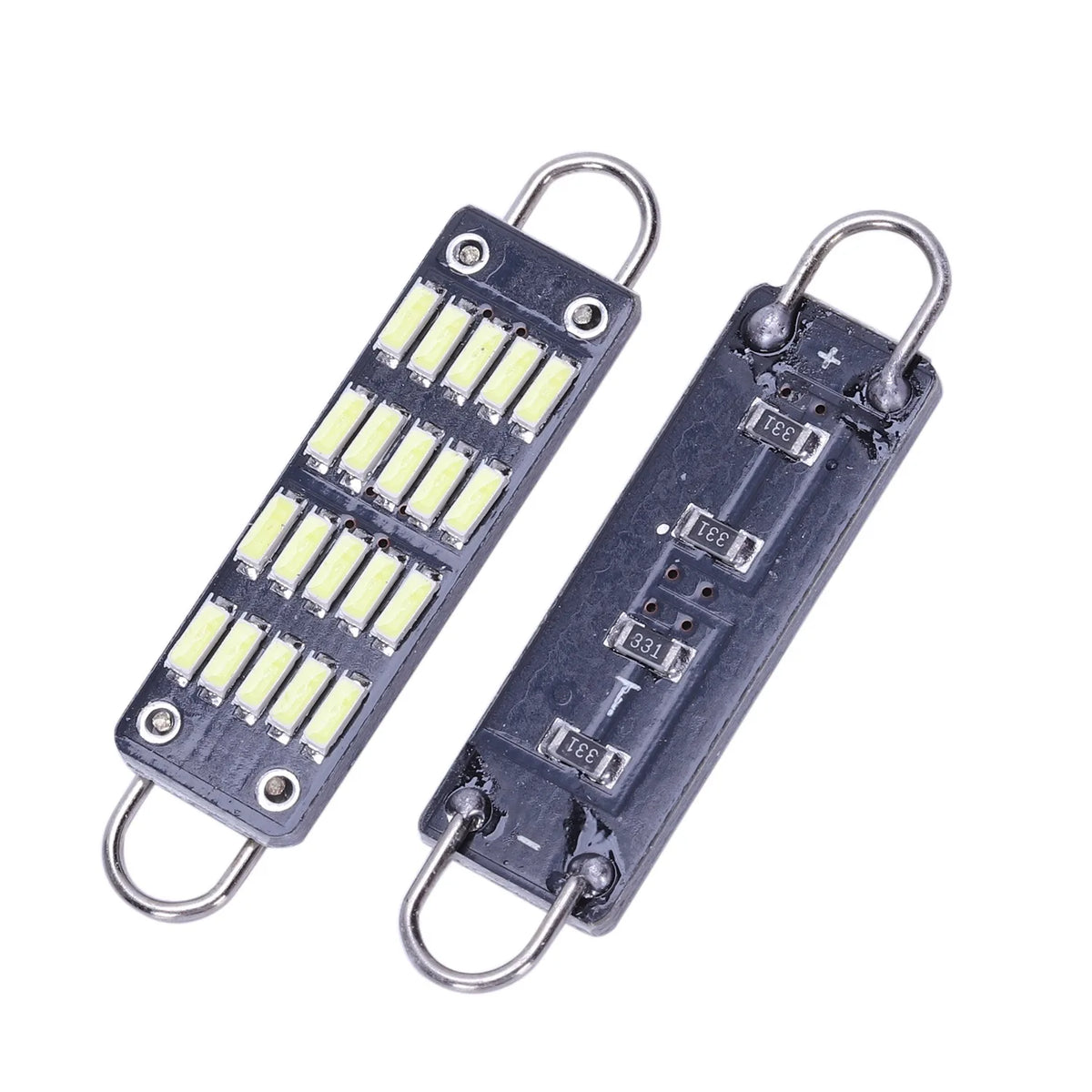 lampe led 44mm noir diodes smd 20 modernes compactes anneaux métalliques intérieur dôme