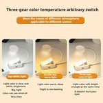 lampe lecture led rechargeable clip portable mode couleur blanc moderne compact usb charge