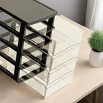 rangements transparents moderne bureaux organisateur eco friendly divers objets stockage multifonctionnels