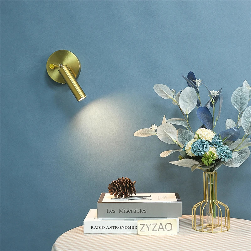 lumière led moderne appliques murales or noir fixées mur éclairage intérieur minimaliste chambre salon