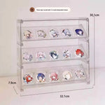 porte cartes anti poussière acrylique transparent personnages animés moderne rangement bijoux accessoiressealed dustproof