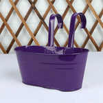paniers fleurs suspendus anneaux métalliques chromés moderne utilitaire vert rose noir violet bleu