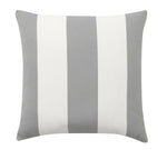 coussin géométrique velours motif rayures marin couleur bleu gris fixation dimension 45x45cm