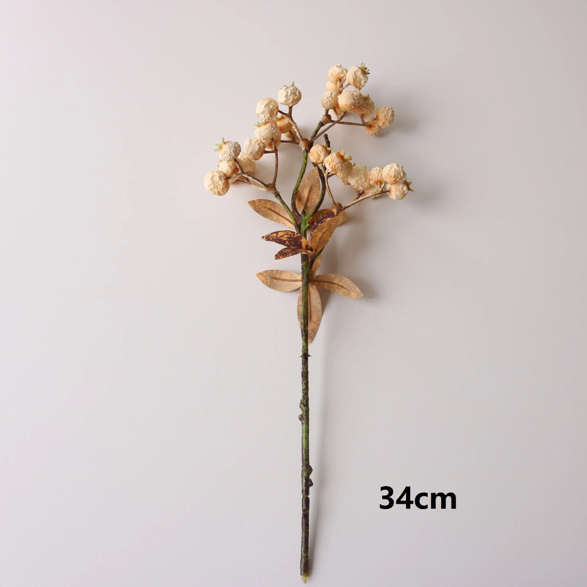 décoration intérieure bouquet artificiel feuilles baies rouge orange naturel rustique